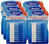 6X Wisdom Clean Between Interdental Brushes - ??Size Fine Blue by Wisdom