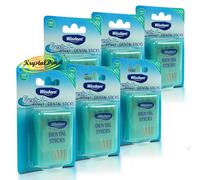 6x Wisdom Fresh Effect Fluoride Mint Dental Wood Sticks
