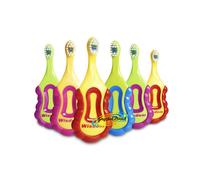 6x Wisdom Step by Step 0-24 Months Baby Boy & Girl Teething Ring Soft Toothbrush
