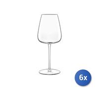 6X Wonderful Transparent Glass Goblets, 55Cl