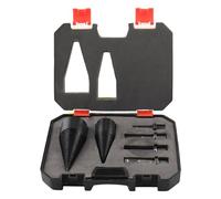 6x Wood Log Splitter Splitting Drill Bit Kit for Electric Drill Sturdy