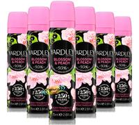 6x Yardley London BLOSSOM & PEACH Body Spray 75ml