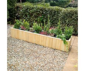 6x1 Forest Long Low Level Lapline Planter - Pressure Treated