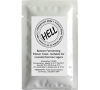 6x10g Home Brew Beer Yeast. Hell. Bottom Fermenting Berlin Pilsner Yeast. Suitable for Rounded German lagers. 3, 4 & 6 Packs Available Too.