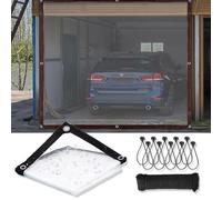 6x12FT Clear Tarp Garage Door Cover, Plastic Sheeting for Rain and Snow Protection, 183x366cm Waterproof Tarps with Grommets, Vinyl Patio, Gazebo, Enclosure & Chichen Coop