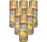 6x200ml METALLIC Glittring Gold Christmas Paint tree decorations spray
