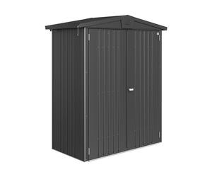 6x3 Biohort Europa 1 Metal Shed - Metallic Dark Grey