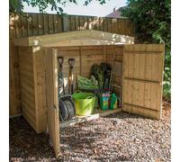 6x3 Forest Apex Large Outdoor Store - Pressure Treated With Installation