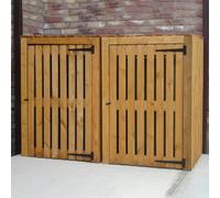6x3 Shire Double Wheelie Bin Store