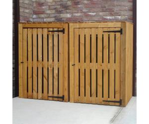 6x3 Shire Double Wheelie Bin Store