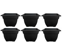 6x38cm Square Bell Planter Bla
