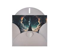 6x4 inch A city dream core Gray prints greeting card with envelope, suitable for birthday wishes, wedding congratulations