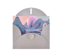 6x4 inch Abstract glacier Gray prints greeting card with envelope, suitable for birthday wishes, wedding congratulations