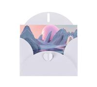 6x4 inch Abstract glacier White prints greeting card with envelope, suitable for birthday wishes, wedding congratulations