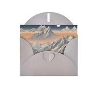 6x4 inch Alpine Dawn Gray prints greeting card with envelope, suitable for birthday wishes, wedding congratulations