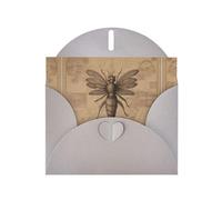 6x4 inch Ancient insects Gray prints greeting card with envelope, suitable for birthday wishes, wedding congratulations