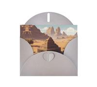 6x4 inch Ancient temple Gray prints greeting card with envelope, suitable for birthday wishes, wedding congratulations