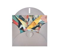 6x4 inch Art Origami Gray prints greeting card with envelope, suitable for birthday wishes, wedding congratulations