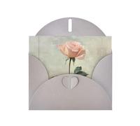 6x4 inch Blooming white roses Gray prints greeting card with envelope, suitable for birthday wishes, wedding congratulations