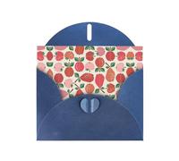 6x4-inch Blue Fruit Under the Tree print Greeting Card Set with Envelope - Wedding/Birthday Invitations