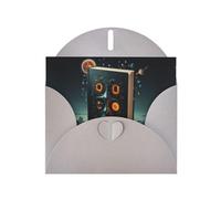 6x4 inch book Gray prints greeting card with envelope, suitable for birthday wishes, wedding congratulations