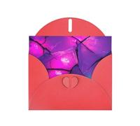 6x4 inch Broken Ground Red prints greeting card with envelope, suitable for birthday wishes, wedding congratulations