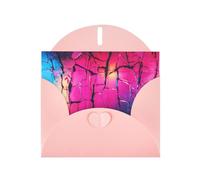6x4 inch Broken Wall Pink prints greeting card with envelope, suitable for birthday wishes, wedding congratulations