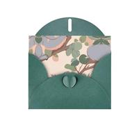 6x4 inch Cartoon koala Dark Green prints greeting card with envelope, suitable for birthday wishes, wedding congratulations