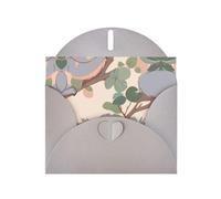 6x4 inch Cartoon koala Gray prints greeting card with envelope, suitable for birthday wishes, wedding congratulations