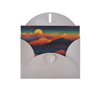 6x4 inch dawn Gray prints greeting card with envelope, suitable for birthday wishes, wedding congratulations