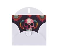 6x4 inch head cartoon daisy White prints greeting card with envelope, suitable for birthday wishes, wedding congratulations