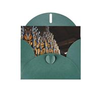 6x4 inch Human bone chandelier Dark Green prints greeting card with envelope, suitable for birthday wishes, wedding congratulations