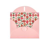 6x4-inch Pink Fruit Under the Tree print Greeting Card Set with Envelope - Wedding/Birthday Invitations