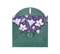 6x4 inch Rhododendron Illustration Dark Green prints greeting card with envelope, suitable for birthday wishes, wedding congratulations