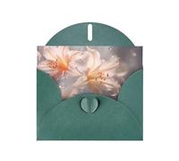 6x4 inch Vibrant Vermilion Dark Green prints greeting card with envelope, suitable for birthday wishes, wedding congratulations