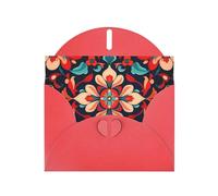 6x4 inch Visual Impact Petals Red prints greeting card with envelope, suitable for birthday wishes, wedding congratulations