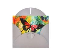 6x4 inch watercolor butterfly Gray prints greeting card with envelope, suitable for birthday wishes, wedding congratulations