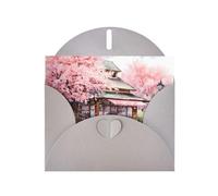 6x4 inch Watercolor Cherry Blossoms Gray prints greeting card with envelope, suitable for birthday wishes, wedding congratulations