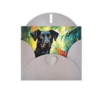 6x4 inch watercolor dog Gray prints greeting card with envelope, suitable for birthday wishes, wedding congratulations