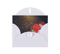 6x4-inch White Christmas Snowmans print Greeting Card Set with Envelope - Wedding/Birthday Invitations