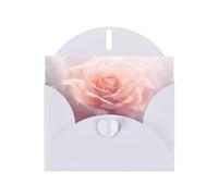 6x4 inch white rose White prints greeting card with envelope, suitable for birthday wishes, wedding congratulations