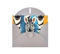 6x4 inch zebra head Gray prints greeting card with envelope, suitable for birthday wishes, wedding congratulations