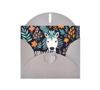 6x4 inch zebra motif Gray prints greeting card with envelope, suitable for birthday wishes, wedding congratulations