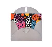 6x4 inch Zebra Polka Dot Gray prints greeting card with envelope, suitable for birthday wishes, wedding congratulations