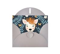 6x4 inch zebra print Gray prints greeting card with envelope, suitable for birthday wishes, wedding congratulations