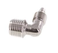 6x4 & R1/4'' Stainless Steel 1.4404 Elbow Push-on Fitting with Male Threads