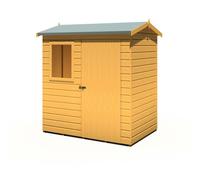 6x4 Shire Lewis Premium Reverse Apex Shed Door in Right Hand Side in shiplap