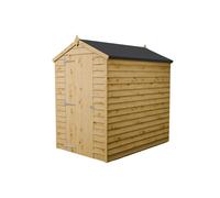 6x4 Wooden Garden Shed Overlap Apex Single Door Windowless Outdoor Store Waltons