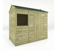 Mercia Overlap 6X4 Ft Reverse Apex Wooden Shed With Floor & 1 Window