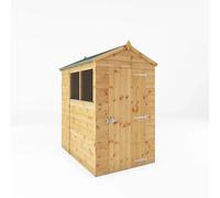 6x4 Wooden Garden Shed Shiplap Apex with Windows Storage Shed 6ft 4ft